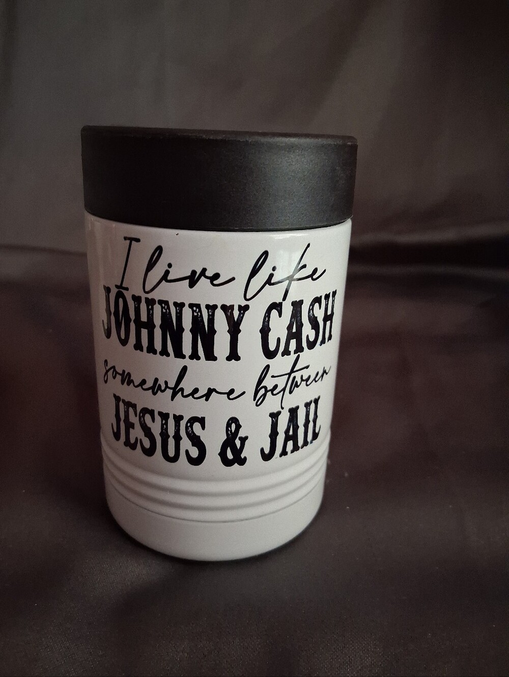 Johnny Cash Insulated Can Cooler (Coozy)